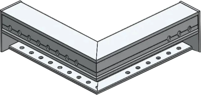 An Cúinne Inmheánach i gCórais Formwork Alúmanam